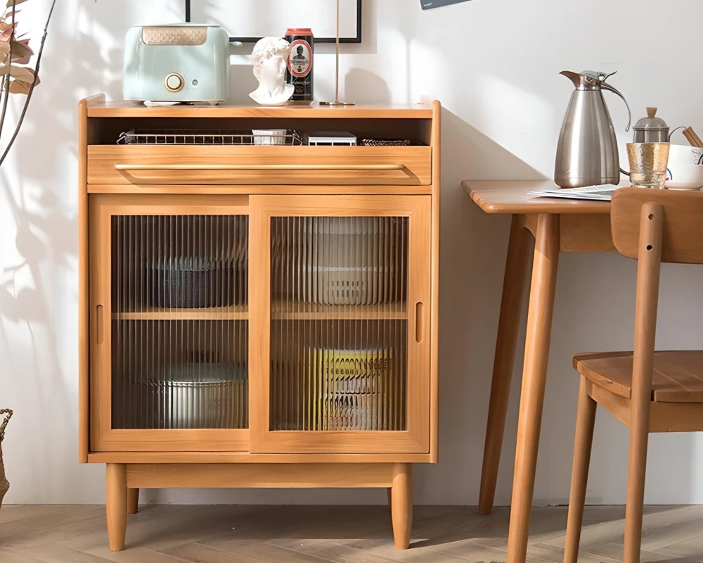 sideboard with drawers and shelves